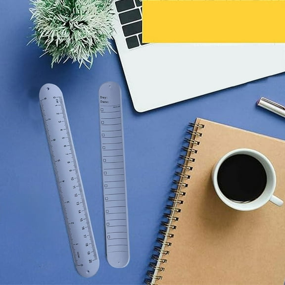 Lunanne To Do List Slap Bracelet Wearable Notepad Wristbands Reusable Silicone Memo Wrist Band Reminder Erasable Wristband With Ruler For Work Daily Planner Task