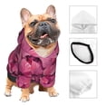 thumbnail image 2 of Bingfone Pink Butterfly Dog Clothes Hoodie, Pet Winter Coat,Puppy Sweatshirts for Small Dogs Boy Girl,Suitable for All Breeds-X-Small, 2 of 6