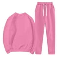 thumbnail image 3 of yievot Womens Sweatsuits 2 Piece Sets Travel Outfits Fall Matching Lounge Set Oversized Sweatshirt Wide Leg Sweatpants with Pockets, 3 of 5