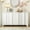 White, variant on Harper & Bright Designs Wood Sideboard Cabinet with Storage, Fluted Console Cabinet with Doors and Shelves for Living Rooms, Entrance and Study Rooms, Navy