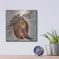 thumbnail image 4 of Luxe Metal Art 'Curious Owl 2' by St. Hilaire Elizabeth, Metal Wall Art, 12"x12", 4 of 9