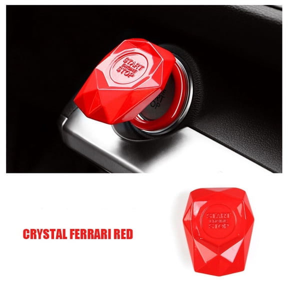 Pack-1 Engine Start/Stop Button Cover, Push to Start Button Key Lgnition Protective Cover, Universal Engine Button Decorative Cover