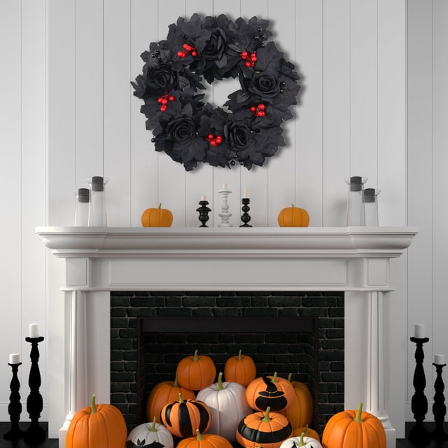 Thanksgiving Artificial Pumpkin Maple Leaf Decoration Halloween Home Wall Hanging Festival Pumpkin Decoration Door Hanging