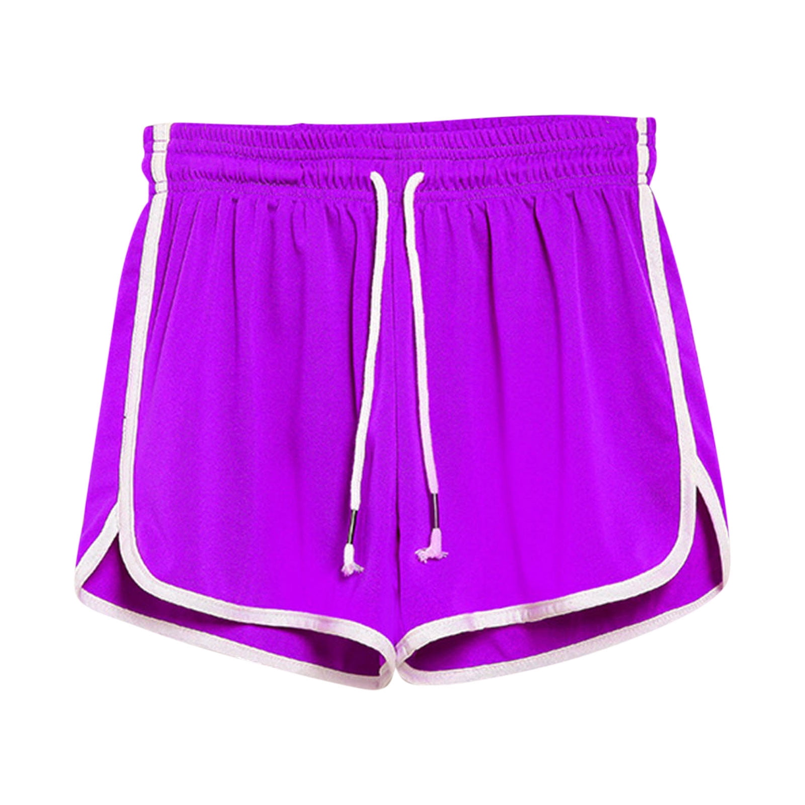 Outfmvch Womens Shorts Women's Pants Plus Size Comfy Drawstring Elastic ...