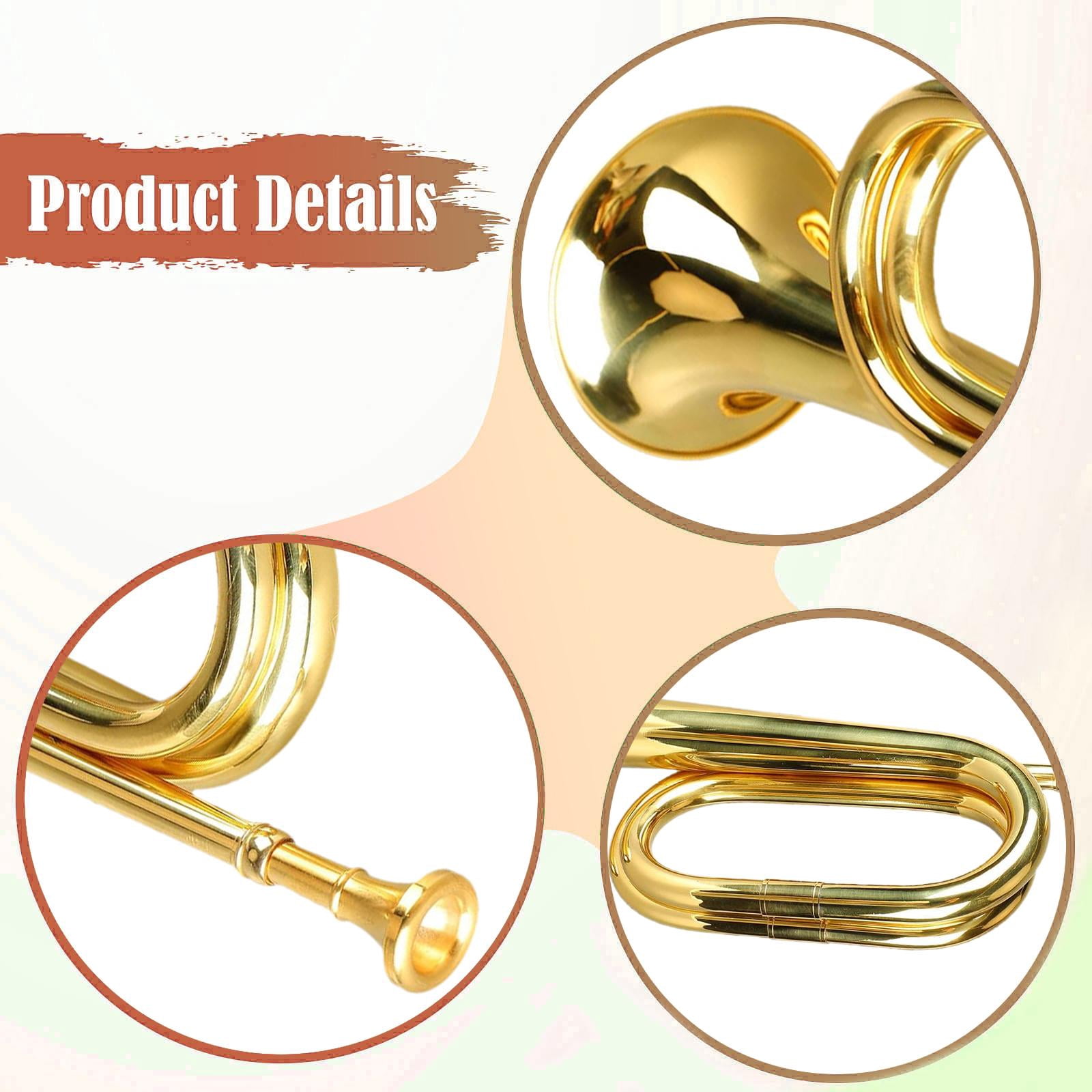 MERIGLARE Portable Professional Trumpet Made of Brass Alloy, Wind Instrument for Children, Advanced Students, Young Professionals And Orchestras.
