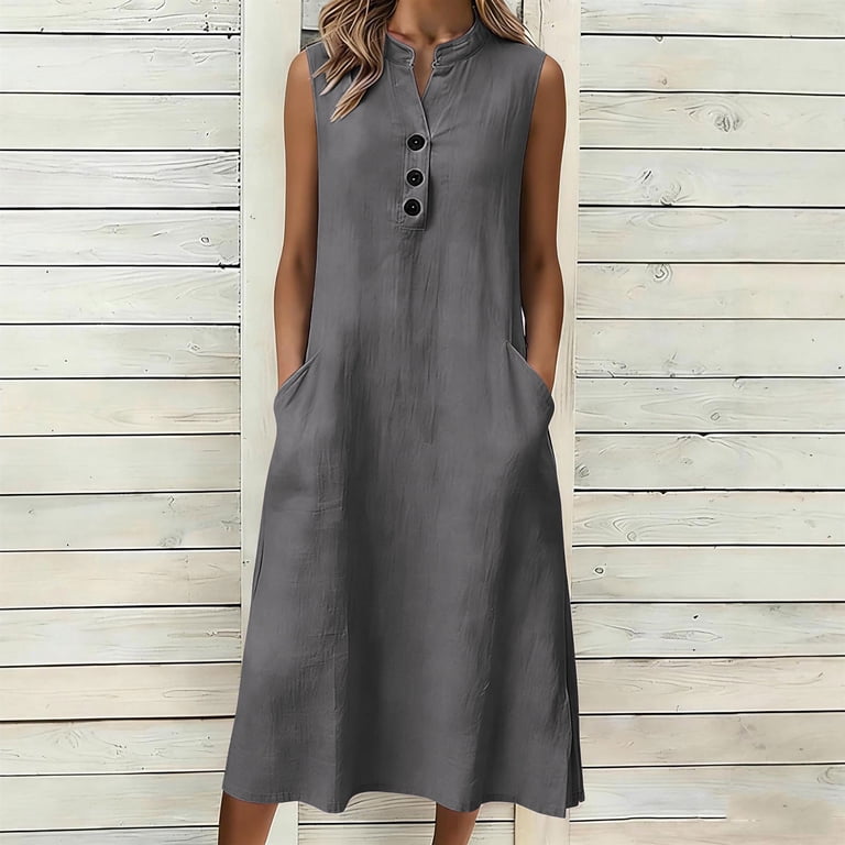 summer tunic dresses WASHING/CARING TIPS Sylviya Summer Allover Print Notched