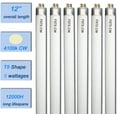 thumbnail image 3 of (6 Pack) F8T5/CW 4100K 12’’ Linear Fluorescent Light Bulb, 8W Cool White T5 Tube, G5 Mini Bi Pins Base Replacement for Under Cabinet Light, RV, Closet, 3 of 5