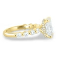 thumbnail image 5 of ESTE ORIGIN 4.85Ctw Radiant Moissanite Solitaire with Hidden Halo & Side Stones in 18K Yellow Gold for Women, 5 of 8