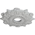 thumbnail image 3 of Ekena Millwork 17 1/2"OD x 4"ID x 1"P Preston Ceiling Medallion (Fits Canopies up to 4"), Hand-Painted Frost, 3 of 5