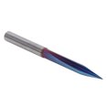 thumbnail image 3 of 5 unids 2 flautas ranuras rectas V bits azul grabado Fresas 4x0,5x20mm, 3 of 8