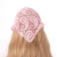 thumbnail image 4 of VJGBEGW Crochet Head Scarf Bandanas Headbands Hair Scarf Head Coverings Women Hair Styling Valentine's Day Holiday Hair Accessories Dark Gray One Size, 4 of 4