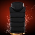 thumbnail image 4 of Tiqkatyck Heated Vest Women's 9 Zones Heated Vest Hooded Collar Washable Jacket Heating Coat Heating 3 Heated Level Coat with Pockets Sweater Vest Black, 4 of 9