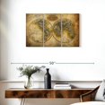 thumbnail image 3 of Elephant Stock Discover The World Map Wall Art - Horizontal Multi Panel Canvas - Living Room Wall Decor - Map Multi Panel - Gray And Brown Decor - 33" x 20", 3 of 8