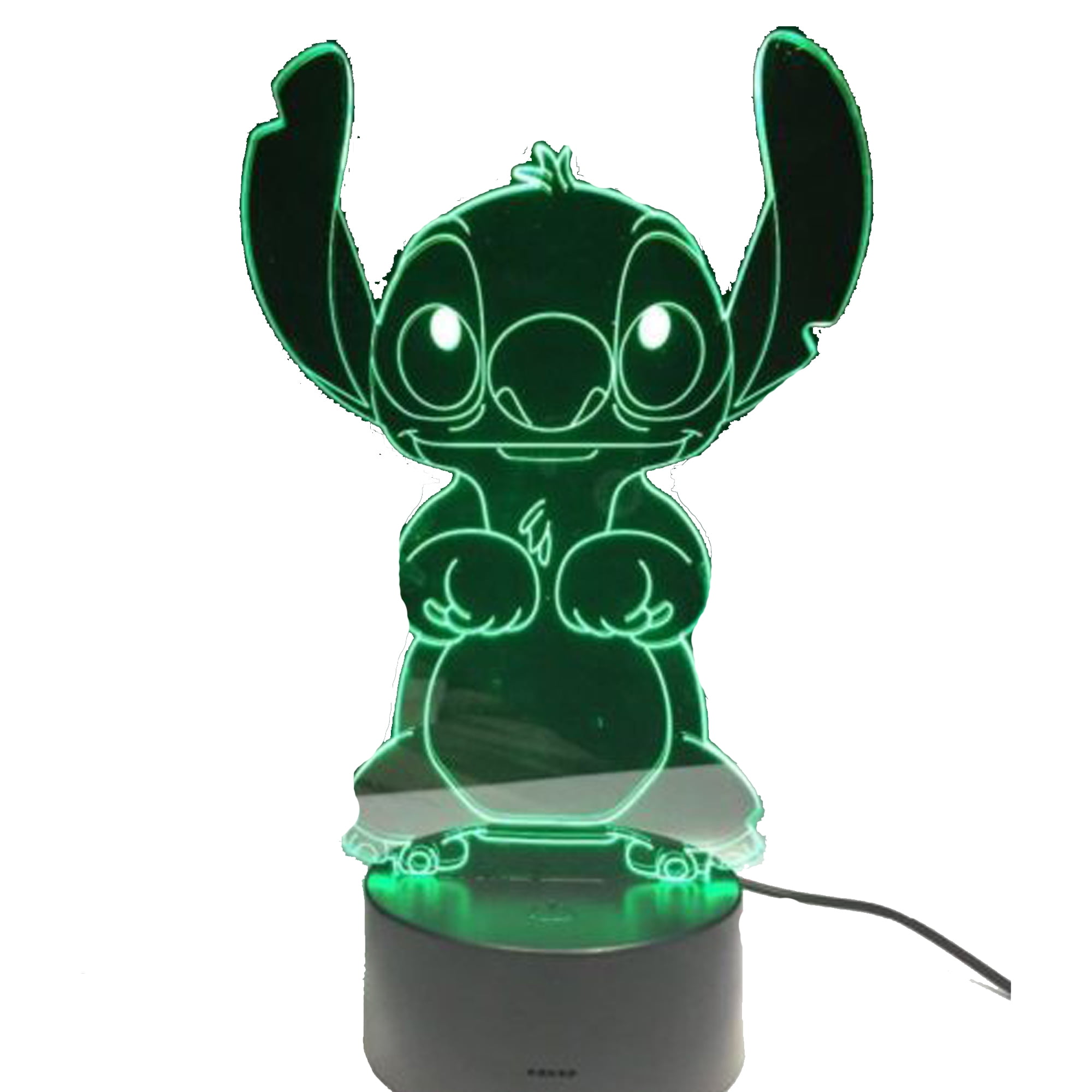 Lilo Stitch 3D Acrylic LED 7 Colour Night Light Touch Xmas Child Desk Lamp Gift 