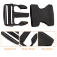 thumbnail image 4 of Unique Bargains 6Pack 1-1/2' Plastic Dual Adjustable Side Release Buckle for Backpack Strap Black, 4 of 6