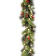 thumbnail image 3 of Artificial Red Berrys Christmas Garland Lightweight Easy Hanging Decoration For Home Bedroom, 3 of 5
