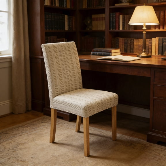 Stretch Velvet Dining Chair Cover | Modern Solid Color | Soft Polyester Blend | Removable & Washable, Fits 16.5-20.5" Backrest