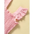 thumbnail image 4 of Kmbangi Robe Superposée Dégradée pour Tout-Petits Filles, Robe en Maille Tulle Froncée à Manches Volantées, Robe d'Été Décontractée de Princesse 1-6T, 4 of 8