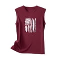 thumbnail image 4 of Wycnly Tank Top for Women Womens Summer Tops Comfy Loose Independence Day 4th of July Patriotic Tank Tops Casual US Flag Print Sleeveless Shirt Girls Sleeveless Shirt, 4 of 5