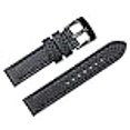 thumbnail image 3 of deBeer Leather Watch Band - Badass Carbon - Black - 24mm, 3 of 4
