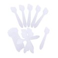 thumbnail image 1 of 100 espátulas desechables de plástico de 3,2 pulgadas para maquillaje, máscara cosmética, espátula con punta esmerilada, espátula para crema facial para el cuidado de la piel para mezclar y tomar mues, 1 of 1