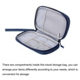 thumbnail image 3 of Uxcell Electronic Organizer Case Travel Cable Bag Single Layer Waterproof Case for Cable,Navy 190x110x35mm, 3 of 5