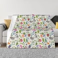 thumbnail image 1 of Fotbe Rabbit And Butterfly Manta de Franela con Estampado, Manta Ultrasuave para Cama, Sofá, Auto, Hipoalergénica y Antibolitas-50"x40", 1 of 6