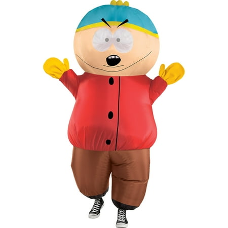 Party City Inflatable Cartman Halloween Costume for Adults, South Park, Standard Size, Jumpsuit and Battery Pack