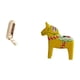 thumbnail image 5 of Organizador de pared plegable con ganchos para armario de baño con adorno coleccionable de caballo de Dala sueco, figura de animal para armario de ent, 5 of 8