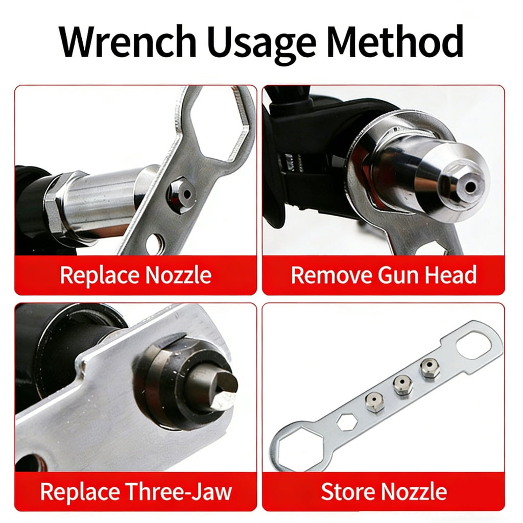 Zorvai Riveting Drill Adapter Riveter Insert Nut Tools Electric Riveting Machine Tool
