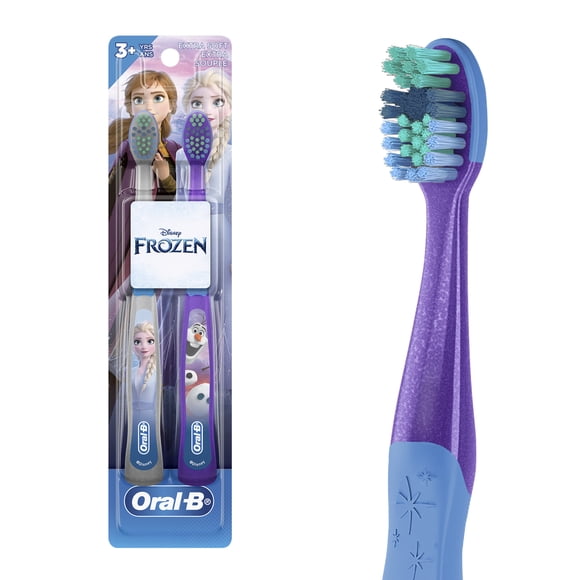 Oral-B Brosse à Dents pour Enfants à l'Effigie de Disney Frozen II, Poils Souples, pour Enfants et Tout-Petits 3+