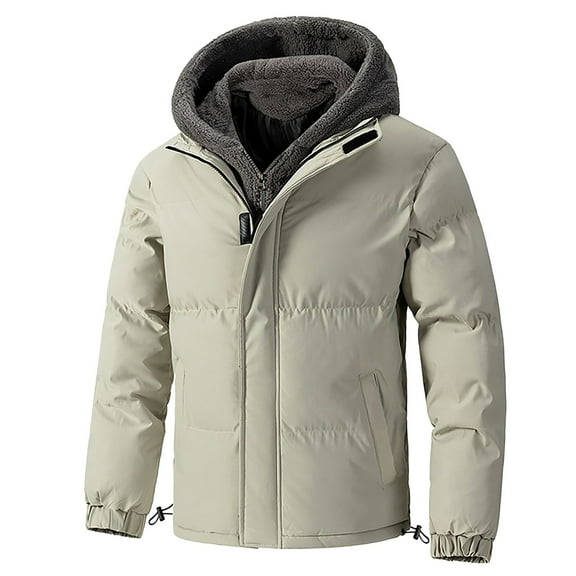 Dpytoraw Men's Autumn Winter Warm Cotton Padded Jacket Men's Winter Padded Jacket