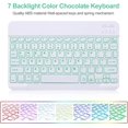 thumbnail image 4 of Funda de Teclado Retroiluminado Rosa de 7 Colores con Mouse para Xiaomi Redmi Pad SE 8.7 Inch 2024, 4 of 7