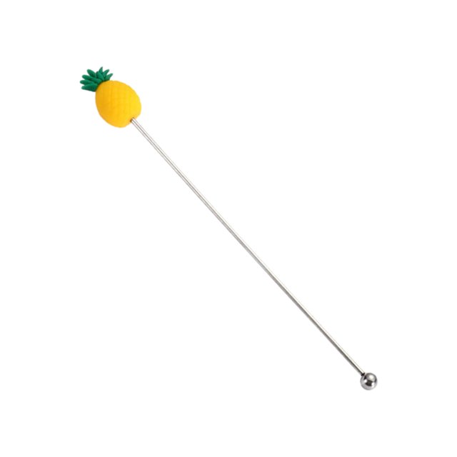 Matsuzay Agitador varilla agitadora mezclador de silicona mango largo Muddler Bar herramienta accesorios para restaurante fiesta café piña Type2 NO2
