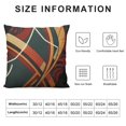 thumbnail image 5 of JEUXUS  Stripes Square Cushion Covers Geometric Throw Pillow Covers for Kids Geometry Red Green Pillow Covers Home Decor Modern Striped Art Abstract Art, 5 of 5