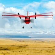 Bruce&Shark RC Airplane, RC Plane Ready to Fly, Z50 2 Channels 2.4GHz Remote Control Airplane, Easy to Fly RC Glider for Kids & Adults (Red)