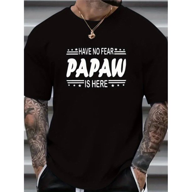 Camiseta de moda con estampado gráfico PAPAW para hombre, mujer y pareja, de algodón de manga corta para uso urbano, cómoda y con cuello redondo, ultrasuave, transpirable, que absorbe la humedad, inf