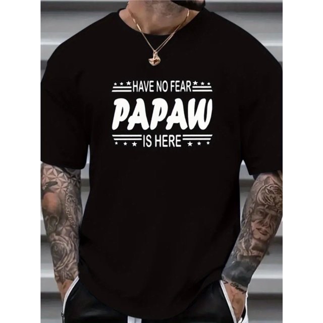 PAPAW Graphic Print for Men Women Couple Fashion T-Shirt, Street Short Sleeve Cotton T-Shirt, Comfort-Fit Crew Neck T-Shirt - Ultra-Soft, Breathable, Moisture-Wicking, Casual Summer Tee, Comfy Tee
