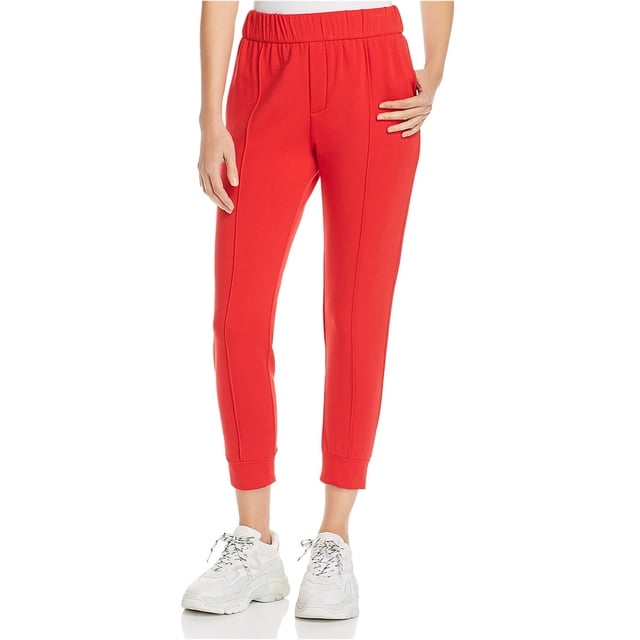 Enza Costa Womens Pintuck Casual Jogger Pantalones, Rojo, X-Small