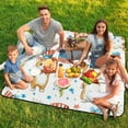 thumbnail image 7 of Patriotic Cats Fourth of July Fun Waterproof Picnic Blanket with Foldable Zipper, Suitable for Outdoor Use, Suitable for Travel, Camping, Beaches, Parks, Grasslands, Picnic Blanket Accessories, 7 of 7