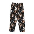 thumbnail image 5 of Xecao Lilies Flowers Women's Straight Lounge Pajama Pants: The Epitome of Relaxed Sleepwear, 5 of 9