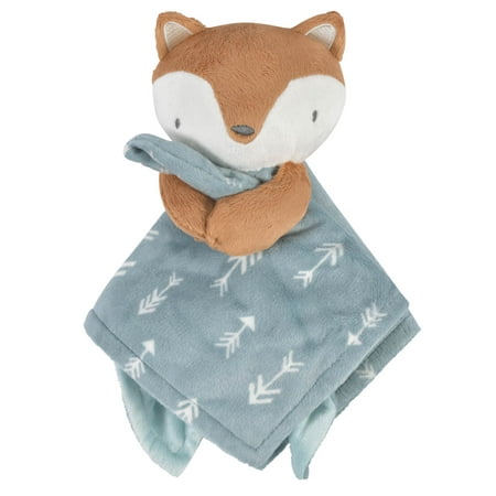 Modern Moments by Gerber Baby & Toddler Girl or Boy Gender Neutral Plush Security Blanket, Gray Fox