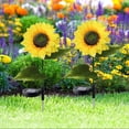 thumbnail image 1 of Luces solares de girasol para exteriores, luces solares mejoradas para jardín, luz LED solar impermeable, uso perfecto para jardín, entrada, césped, decoración de patio, paquete de 4, 1 of 5