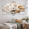 thumbnail image 4 of Designart "Beige Botanical Expressions III" Abstract Botanicals Metal Wall Art Set, 4 of 5