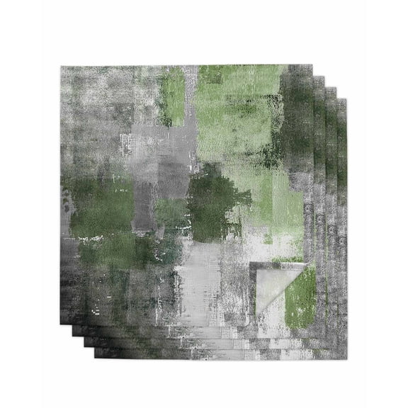 Hokiten Kitchen Dinner Napkins Set of 4 Sage Green Grey Cloth Napkins Reusable Washable Table Napkins for Weddings Cocktail Parties Holiday Table Decor 20x20 Inch