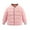 Pink, variant on WIBACKER 3-8Y Child Warm Lightweight Puffer Jacket Bomber Down Coat Girl Boy Fleece Lined Outwear