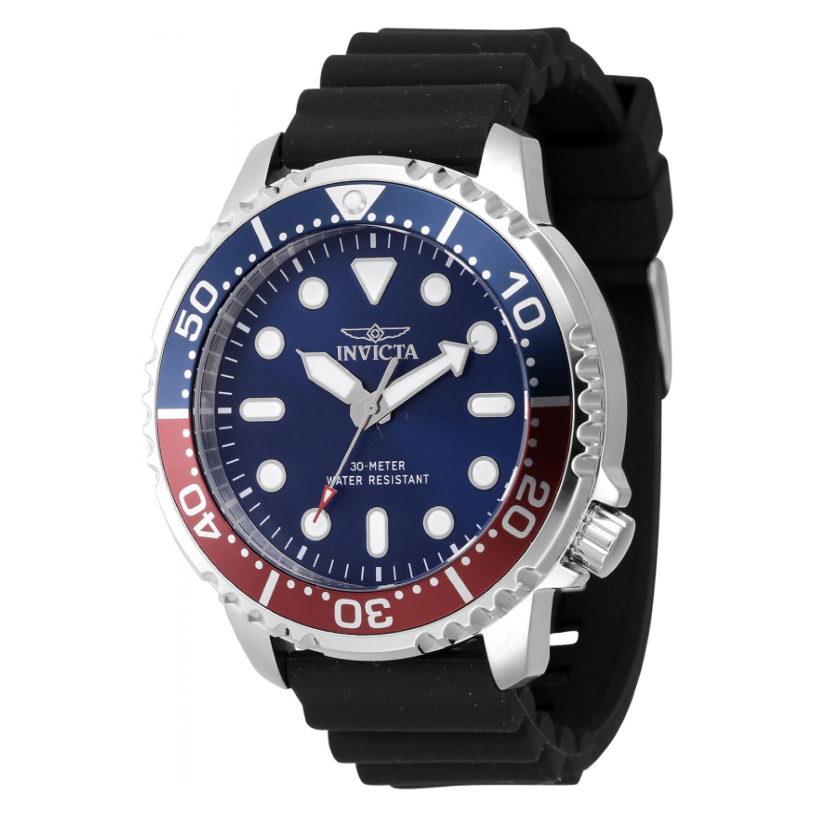 Invicta Pro Diver Quartz Silver Dial Pepsi Bezel Men's Watch 8933