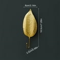 Style No Drill Decorative Leaf Hook For Clothes And Hats Hook For