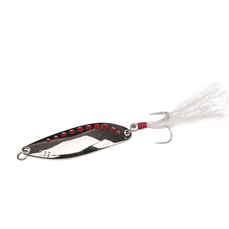 Fishing Lures Baits Artificial Crankbait Swimbait Sinking Metal Spoon Fishing Lure Sequin Bass Trout Walleye Freshwater R Long Casting 5g Treble Hook 2.8*1 Inch 1PC