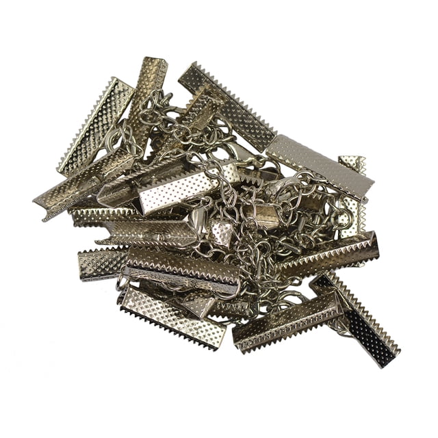 12x De Clips Terminan ngosta Cadena Del Broche De Resultados De Joyería DIY BLESIY Extremos de clips de crimpado Cadena extensora de broche de langosta